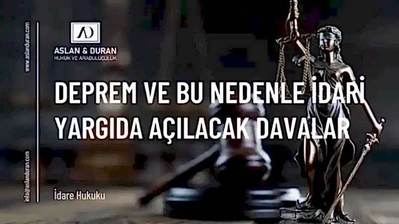 deprem nedeniyle açılacak davalar