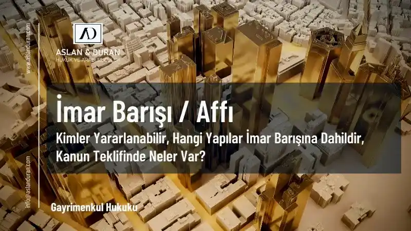 imar barışı